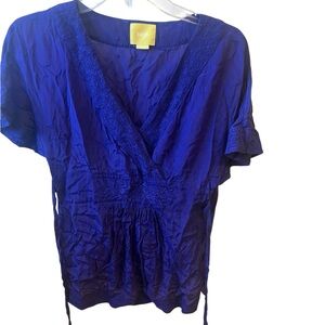 Maeve Deep Blue Blouse